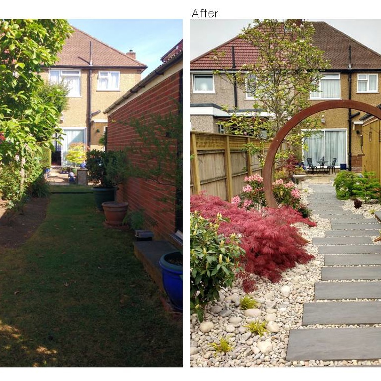 Japanese garden – Northolt – Before & after